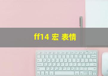 ff14 宏 表情